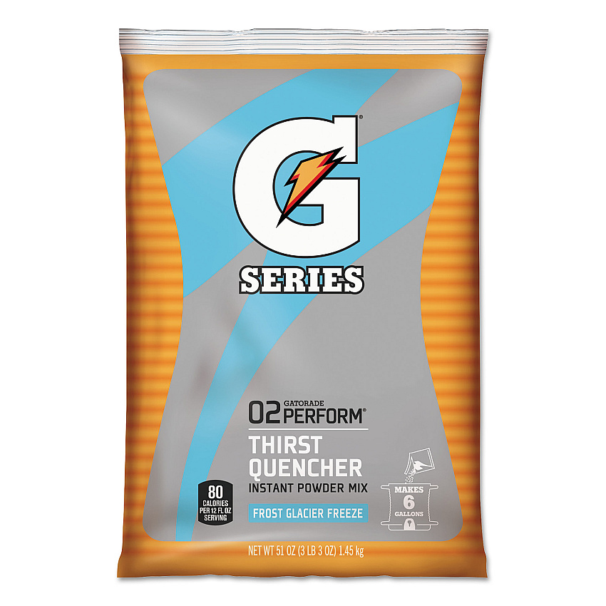 Gatorade Original Powdered Drink Mix, Glacier Freeze, 51oz Packet, 14/Carton (GTD33676)