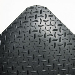 Crown Industrial Deck Plate Anti-Fatigue Mat, Vinyl, 36 X 144, Black (CD0312DB)