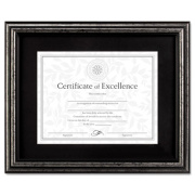 DAX Document Frame, Desk/Wall, Wood, 11 x 14 Matted to 8.5 x 11, Antique Charcoal Brushed Finish (N15790ST)