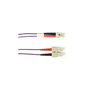 Black Box Om1 62.5/125 Multimode Fiber Optic Patch Cable - Ofnr Pvc, Sc To Lc, Purple, 1-m (3.2-ft.), Gsa, Taa, Non-returnable/non-cancelable (R62001MSCLCVT)