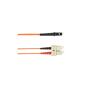 Black Box Om1 62.5/125 Multimode Fiber Optic Patch Cable - Ofnr Pvc, Sc To Mtrj, Orange, 1-m (3.2-ft.), Gsa, Taa, Non-returnable/non-cancelable (R62001MSCMTOR)