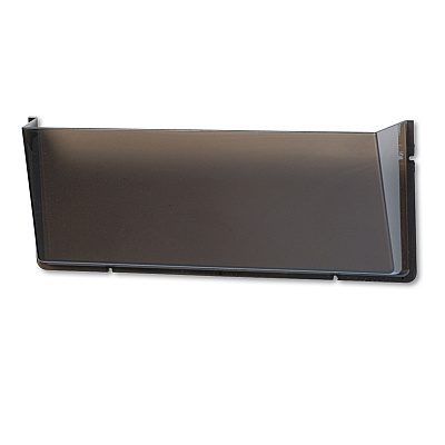 deflecto Unbreakable DocuPocket Wall File, Legal Size, 17.5" x 3" x 6.5", Smoke (DEF64302)