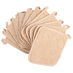 Cooks Linen Pot Holder 7x7 Tan, Case Of 144 (POT-TAN-CS)