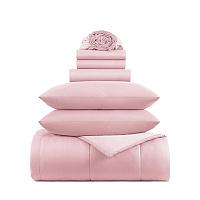 Family Essentials Bed In Bag 7pc - King - Rose, 7 Piece Set (P-BIAB-KG-RO)