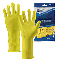 Proworks Latex 16 Mil General Purpose Gloves Yellow Sm, Case Of 120 (GL-L116LS)