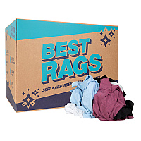R-c45 T-shirt Reclaimed Rags Colored 50lb Box (R-C45-50)