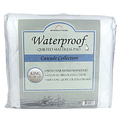 Cascade Waterproof Mattress Pads - King, Case Of 12 (MP-WP-KG-CS)