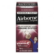 Airborne Immune Support Chewable Tablets, 32 Tablets/Box (97970)