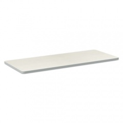 HON Build Rectangle Shape Table Top, 60w x 24d, Silver Mesh (TR2460ENB9K)