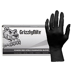 HOSPECO ProWorks GrizzlyNite Nitrile Gloves, Black, X-Large, 1,000/Carton (HOSGLN105FX)