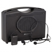 AmpliVox Bluetooth Audio Portable Buddy with Wireless Handsfree Mic, 50 W, Black (SW222A)