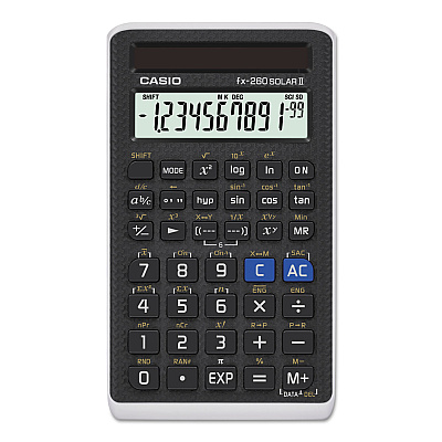 Casio FX-260 Solar II All-Purpose Scientific Calculator, 10-Digit LCD, Black (CSOFX260SLRII)