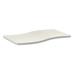 HON Build Ribbon Shape Table Top, 54w x 30d, Silver Mesh (HONSW3054ENB9K)
