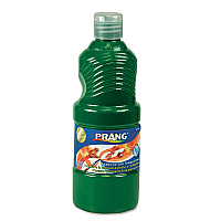 Prang Washable Paint, Green, 16 oz Dispenser-Cap Bottle (DIX10704)