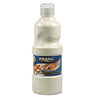 Prang Washable Paint, White, 16 oz Dispenser-Cap Bottle (DIX10707)