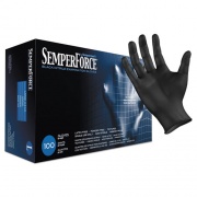 SemperForce Gloves, Black, Large, 1,000/Carton (BKNF104)