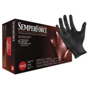 SemperForce Gloves, Black, Medium, 1,000/Carton (BKNF103)