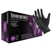 SemperForce Gloves, Black, 2X-Large, 1,000/Carton (BKNF106)
