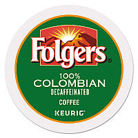 Folgers 100% Colombian Decaf Coffee K-Cups, 24/Box (GMT0570)