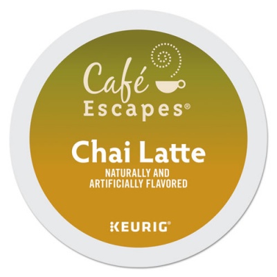 Cafe Escapes Chai Latte K-Cups, 96/Carton (6805CT)