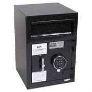 FireKing Depository Security Safe, 0.95 cu ft, 14 x 15.5 x 20, Black (SB2014BLEL)