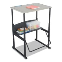 Safco Alphabetter Desks, 28" x 20" x 26" to 42", Beige (SAF1201BE)