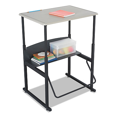 Safco Alphabetter Desks, 28" x 20" x 26" to 42", Beige (SAF1201BE)