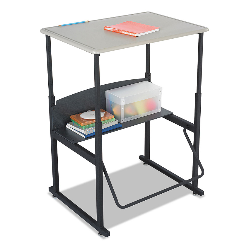 Safco Alphabetter Desks, 28" x 20" x 26" to 42", Beige (SAF1201BE)