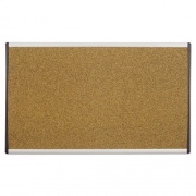 Quartet ARC Frame Cubicle Cork Board, 24 x 14, Natural Surface, Silver Aluminum Frame (ARCB2414)