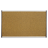 Quartet ARC Frame Cubicle Cork Board, 24 x 14, Tan Surface, Silver Aluminum Frame (QRTARCB2414)