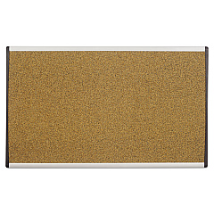 Quartet ARC Frame Cubicle Cork Board, 24 x 14, Tan Surface, Silver Aluminum Frame (QRTARCB2414)