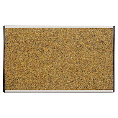 Quartet ARC Frame Cubicle Cork Board, 24 x 14, Tan Surface, Silver Aluminum Frame (QRTARCB2414)