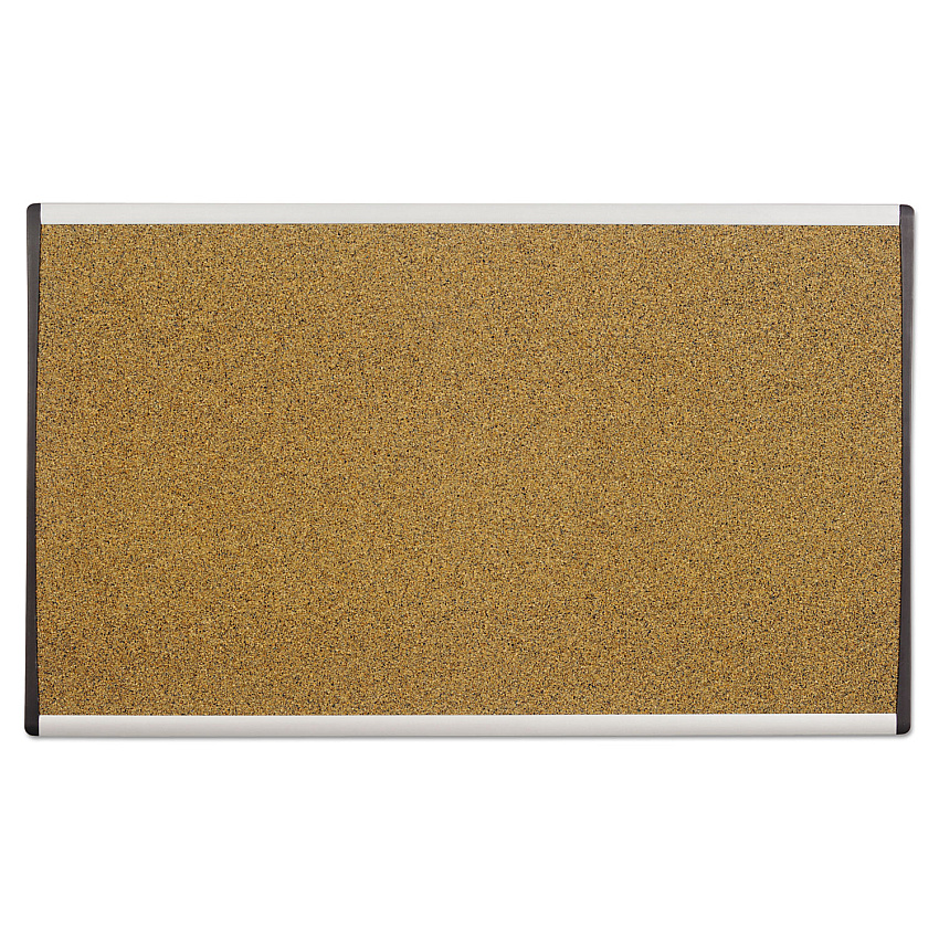 Quartet ARC Frame Cubicle Cork Board, 24 x 14, Tan Surface, Silver Aluminum Frame (QRTARCB2414)