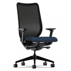HON Nucleus Series Work Chair, ilira-Stretch M4 Back, Supports Up to 300 lb, 17" to 22" Seat Height, Navy Seat/Back, Black Base (N103CU98)