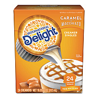 International Delight Flavored Liquid Non-Dairy Coffee Creamer, Caramel Macchiato, Mini Cups, 24/Box (ITD101766)