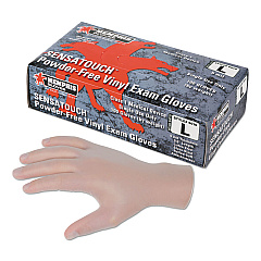MCR Safety Sensatouch Clear Vinyl Disposable Medical Grade Gloves, Medium, 100/Box, 10 Box/Carton (MPG5010MCT)