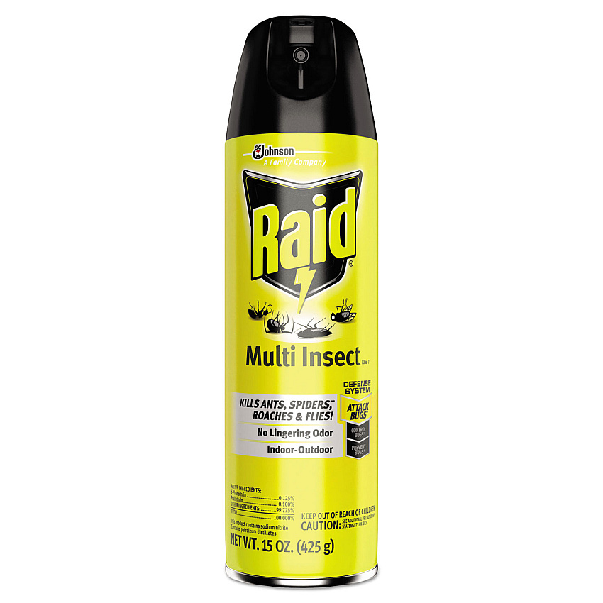 Raid Multi Insect Killer, 15 oz Aerosol Spray, 12/Carton (SJN300819)