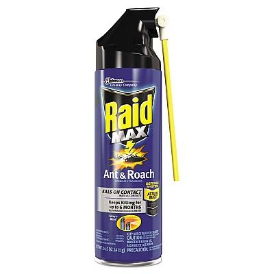 Raid Ant/Roach Killer, 14.5 oz Aerosol Spray, Unscented, 6/Carton (SJN655571)