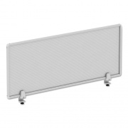 Alera Polycarbonate Privacy Panel, 47w x 0.5d x 18h, Silver/Clear (PP4718)