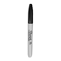 Sharpie Fine Tip Permanent Marker, Fine Bullet Tip, Black (SAN30001EA)