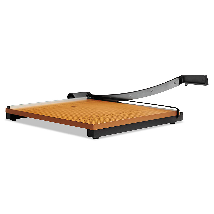 X-ACTO Square Commercial Grade Wood Base Guillotine Trimmer, 15 Sheets, 18" Cut Length, 18 x 18 (EPI26618LMR)