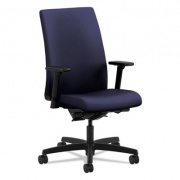 HON Ignition Series Mid-Back Work Chair, Supports Up to 300 lb, 17" to 22" Seat Height, Navy Seat/Back, Black Base (IW104CU98)
