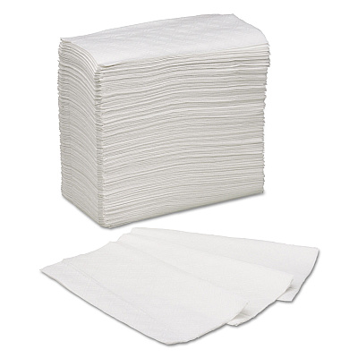 AbilityOne 8540009654691, SKILCRAFT Table Napkin, Junior, 1-Ply, White, 10,000/Box