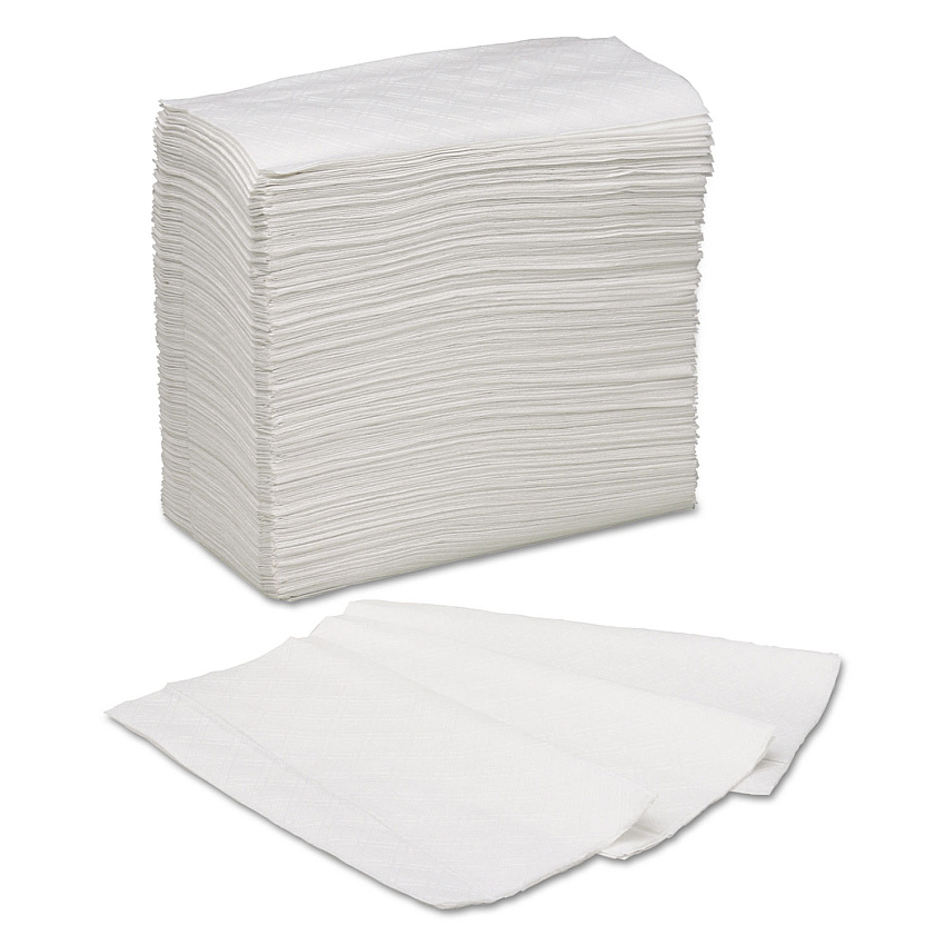 AbilityOne 8540009654691, SKILCRAFT Table Napkin, Junior, 1-Ply, White, 10,000/Box