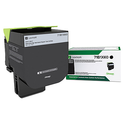 Lexmark 71B1XK0 Unison Extra High-Yield Toner, 8,000 Page-Yield, Black