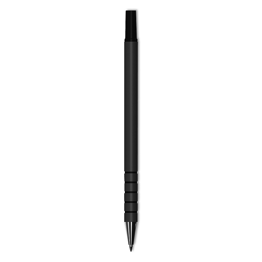 Universal Replacement Ballpoint Counter Pen, Medium 1 mm, Black Ink, Black Barrel, 6/Pack (UNV15626)
