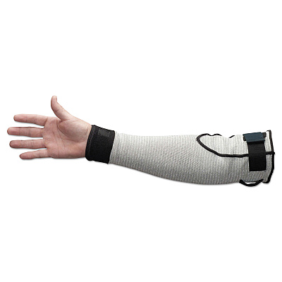 KleenGuard G60 Level 5 Cut Resistant Sleeves, One Size Fits All, Salt and Pepper, 24/Carton (KCC90075)