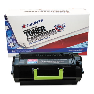 AbilityOne 7510016590095 Remanufactured 52D0HA0 High-Yield Toner, 25,000 Page-Yield, Black