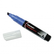 AbilityOne 7520009731060 SKILCRAFT Chisel Tip Large Permanent Marker, Broad Chisel Tip, Blue, Dozen