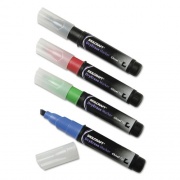 AbilityOne 7520015538142 SKILCRAFT Dry Erase Marker, Broad Chisel Tip, Assorted Colors, 4/Set